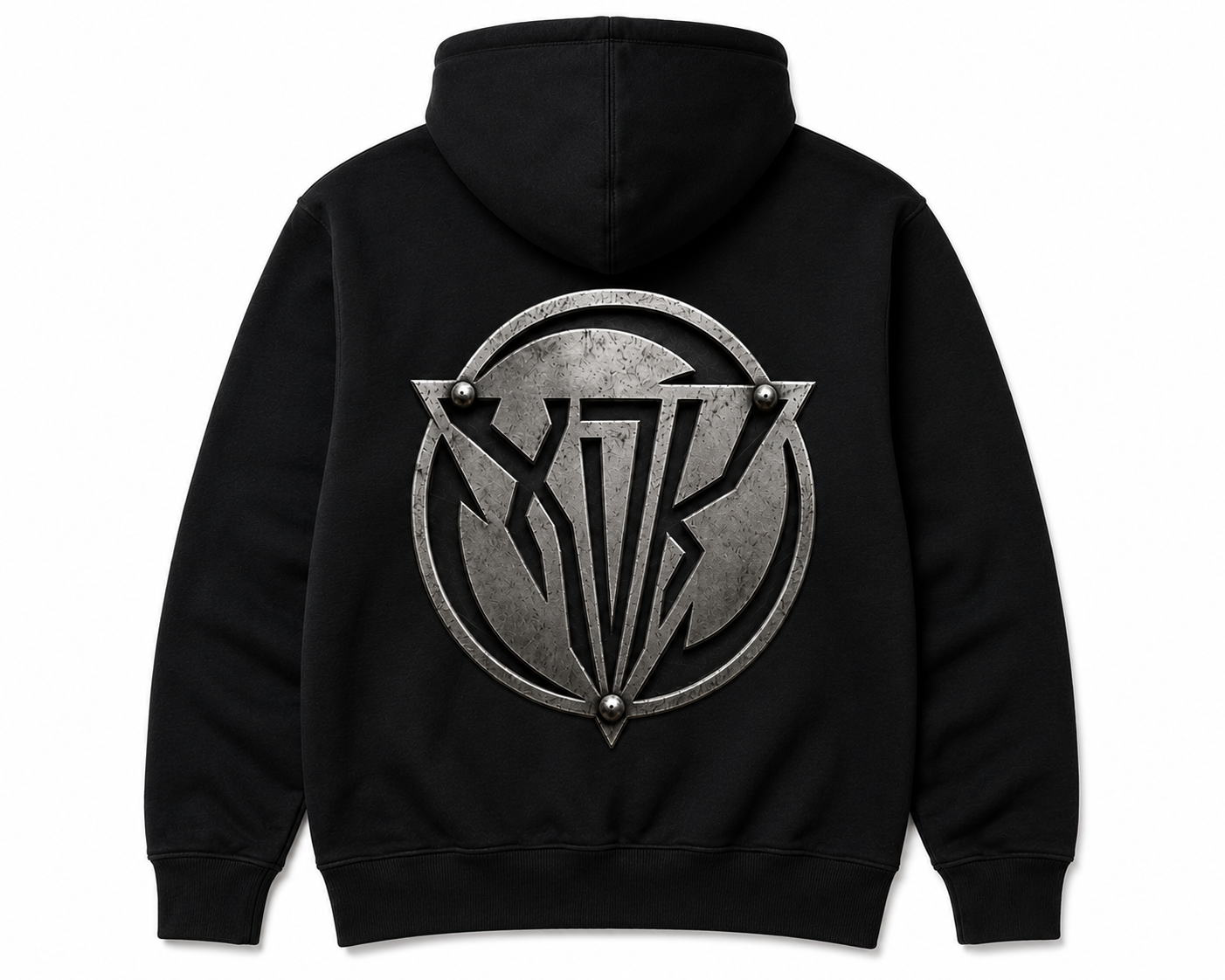 Metal XDK Logo Black Hoodie - Youth