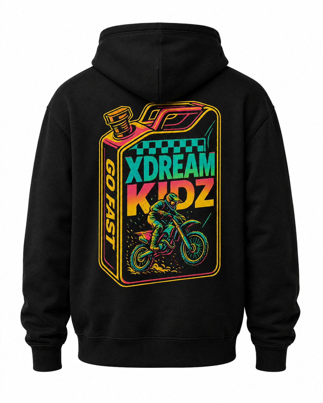 Go Fast Gas Black Hoodie - Adult