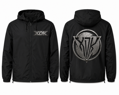 Metal XDK Logo Black Windbreaker - Adult