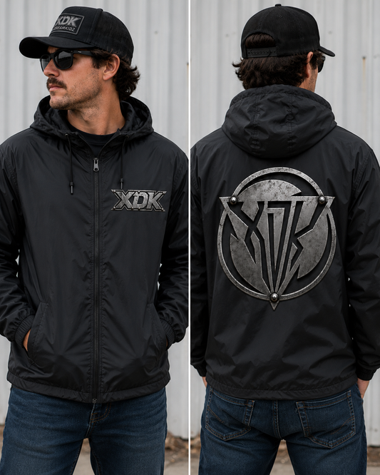 Metal XDK Logo Black Windbreaker - Adult