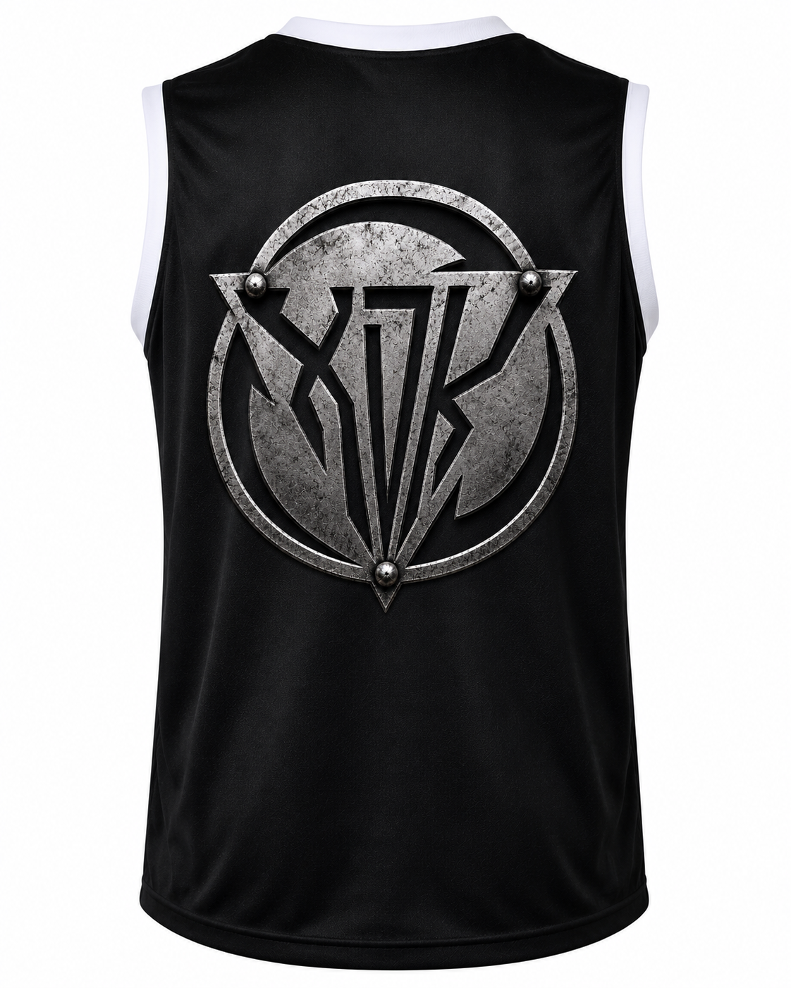 XDK Metal Logo Black Basketball Jersey - Adult