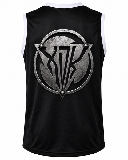 XDK Metal Logo Black Basketball Jersey - Adult