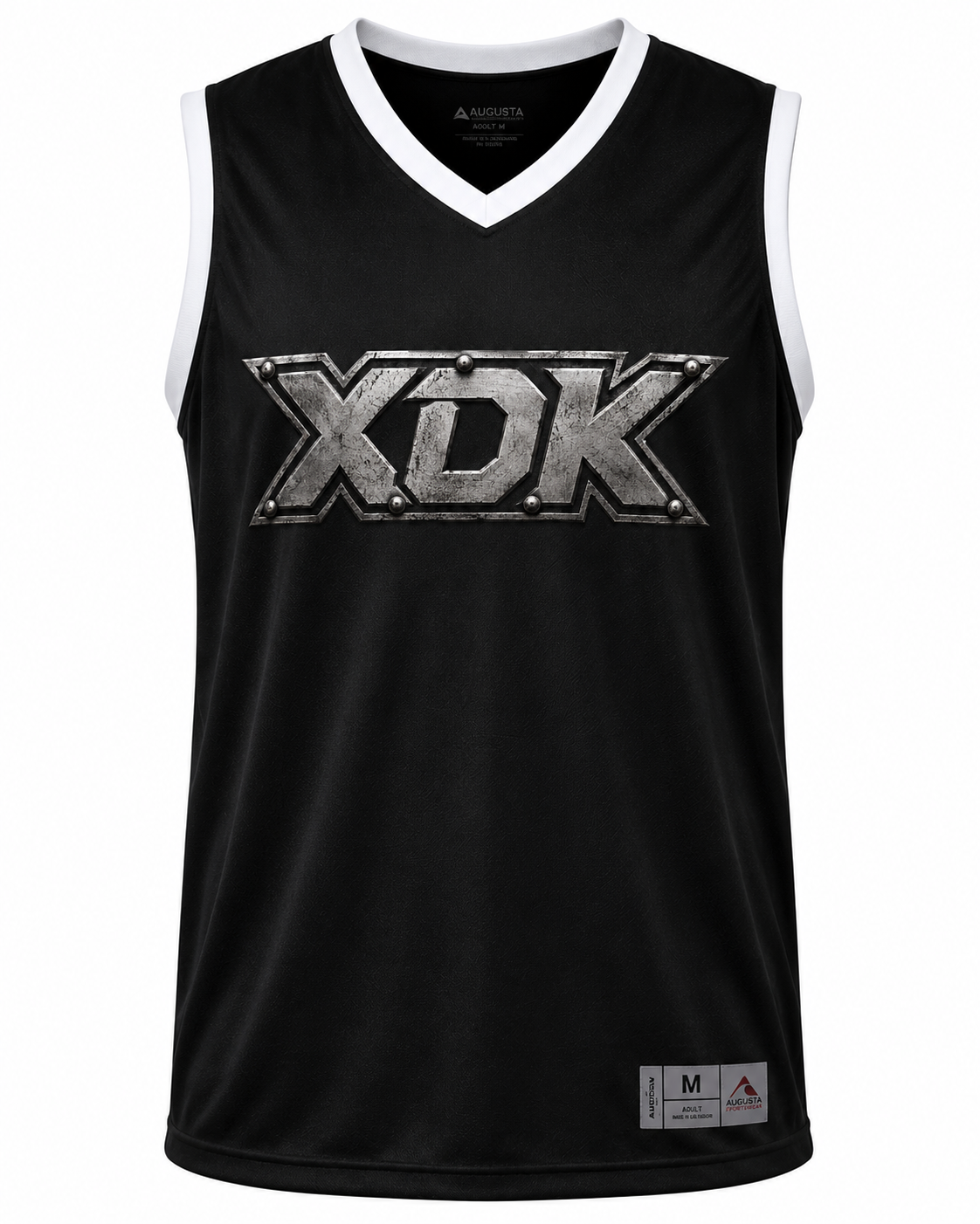 XDK Metal Logo Black Basketball Jersey - Adult