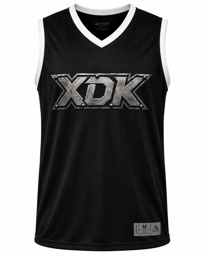 XDK Metal Logo Black Basketball Jersey - Adult