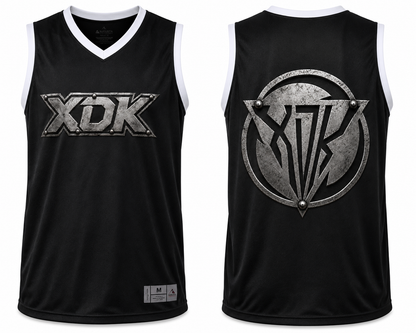XDK Metal Logo Black Basketball Jersey - Adult