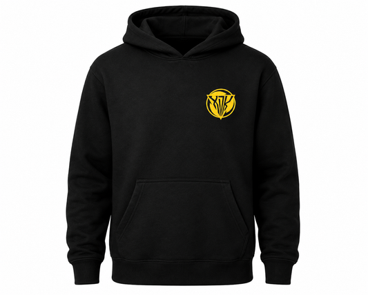 No Wheelies Black Hoodie - Adult