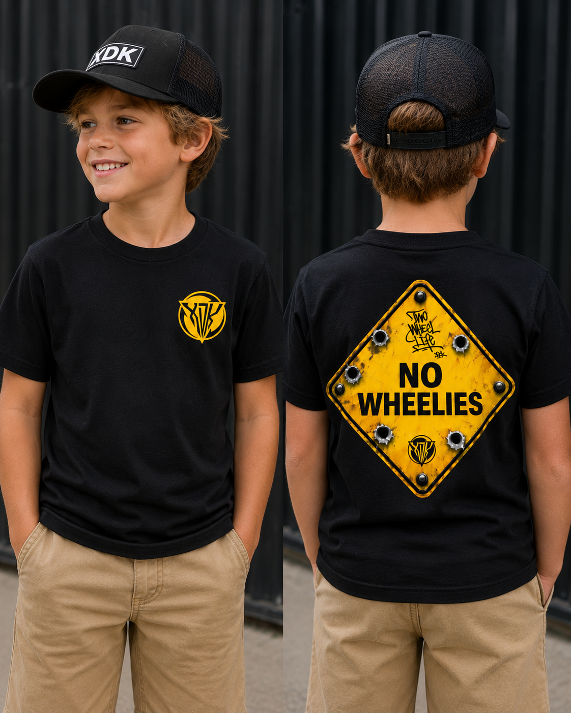 No Wheelies T-Shirt - Youth