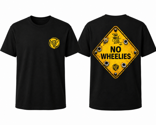 No Wheelies T-Shirt - Adult