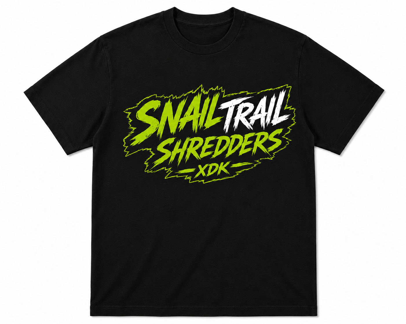 Snail Trail Shredders Black T-Shirt - Adult