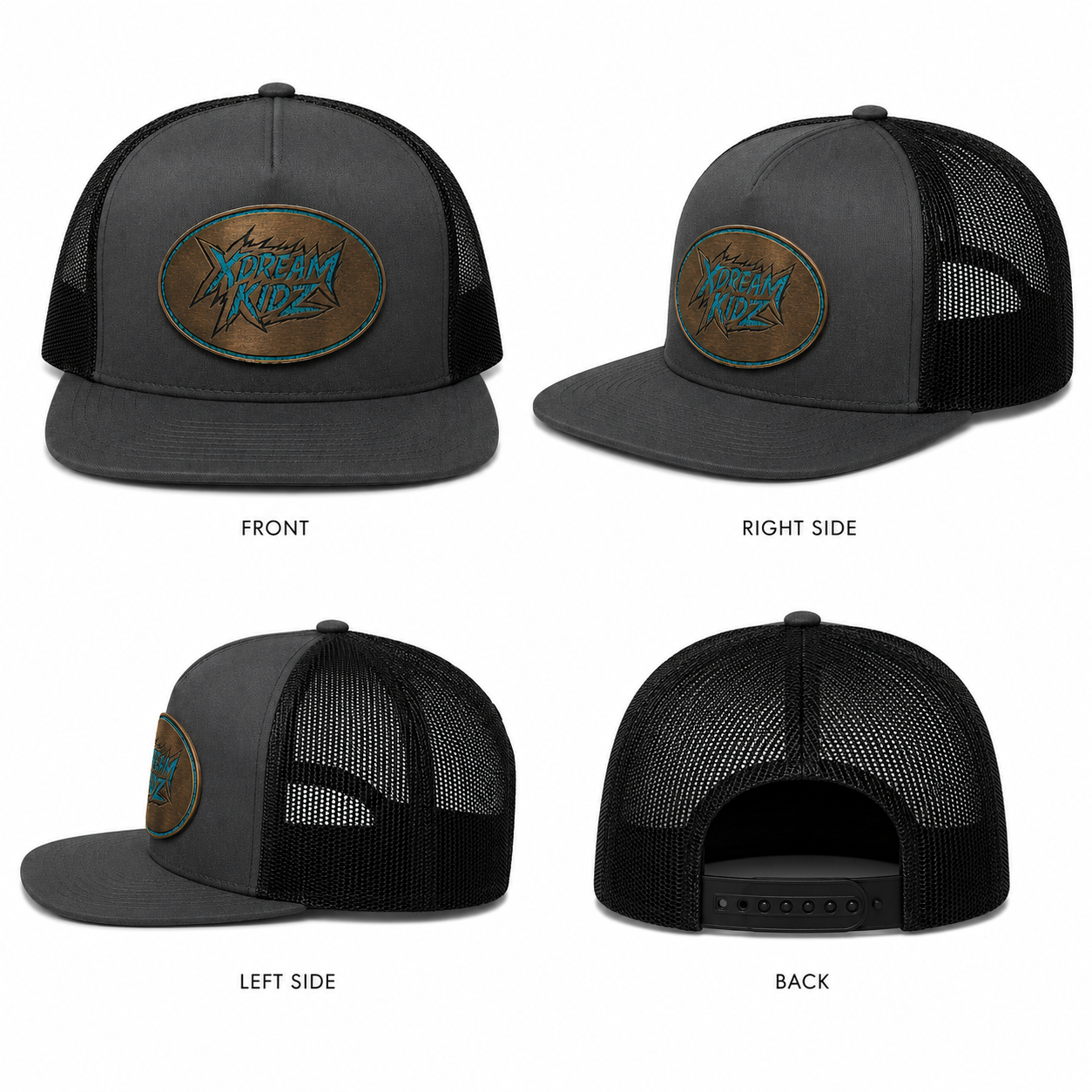 XDK Oval Logo Flat Bill Trucker Hat