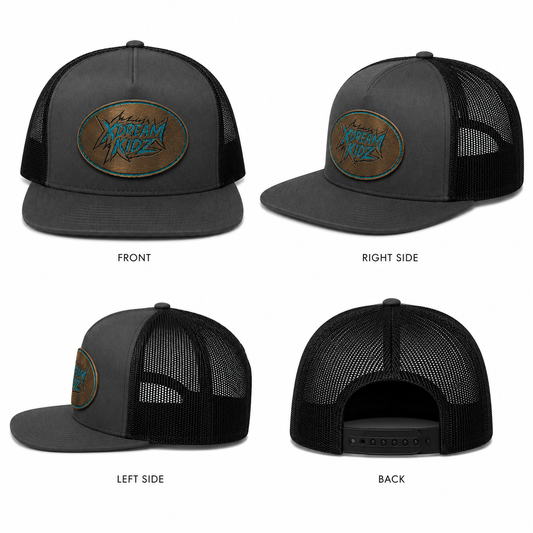 XDK Oval Logo Flat Bill Trucker Hat
