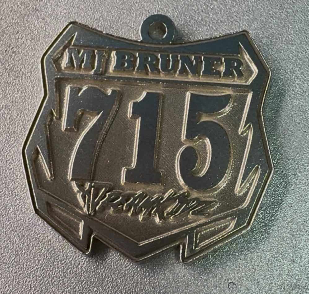 Custom Dirt Bike Number Plate Pendant – XDreamKidz Edition