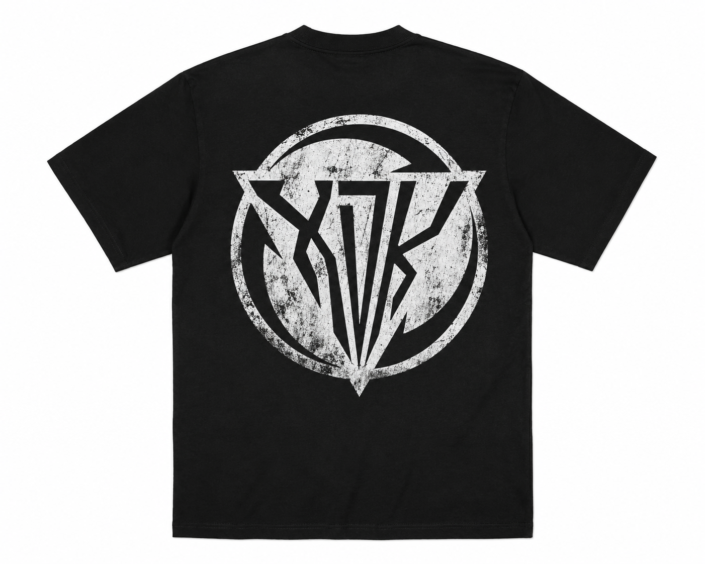 Distressed XDK Logo Black T-Shirt - Adult