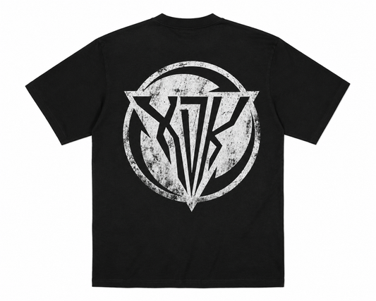 Distressed XDK Logo Black T-Shirt - Adult