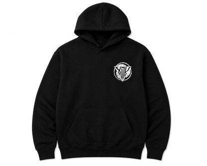 Distressed XDK Logo Black Hoodie - Adult