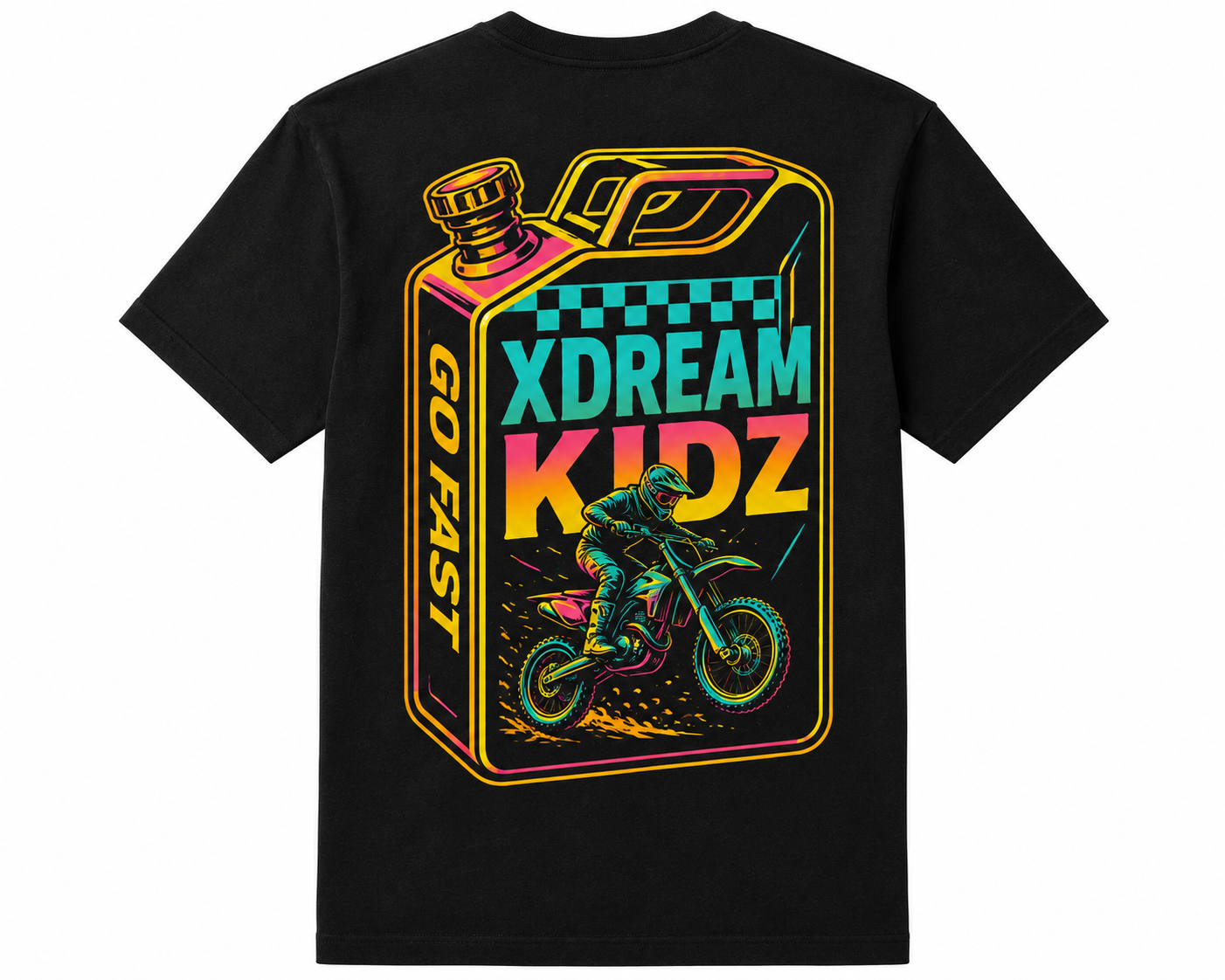 Go Fast Gas Black T-Shirt - Adult