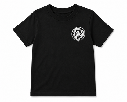 Distressed XDK Logo Youth Black T-Shirt